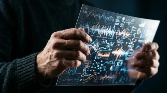 Représentation visuelle du concept d'évaluation algorithmique du risque en assurance automobile