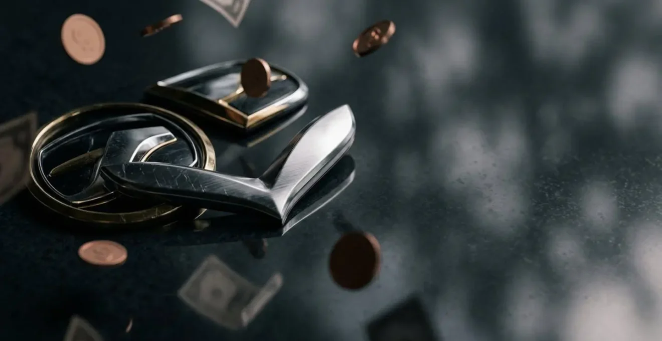 Symbole automobile premium illustrant l'impact des marques sur les coûts d'assurance mensuels