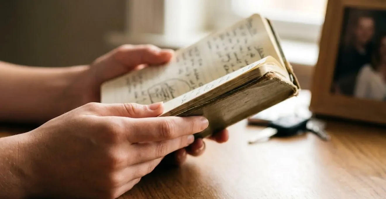 Carnet de bord manuscrit attestant l'expérience de conduite sur le véhicule familial