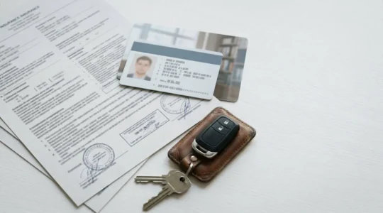 Scène éditoriale représentant la valorisation de l'expérience de conduite automobile pour l'assurance